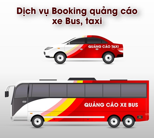 Booking quảng cáo cho taxi - xe buýt